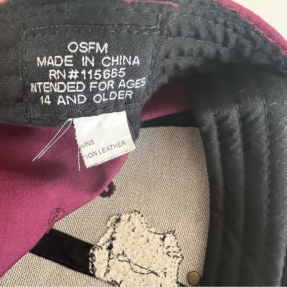 Harry Potter Platform 9 3/4 Hogwarts Express Adjustable Maroon Hat Cap 56 Cm. - Picture 4 of 5